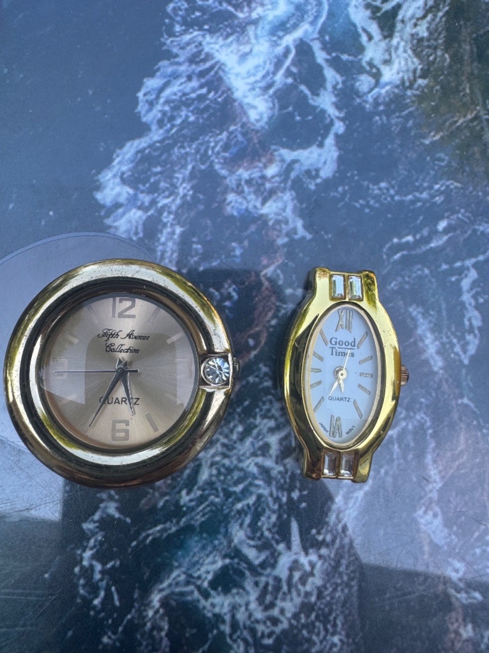 Set of 2 Vintage Quartz Watch Heads – Fifth Avenue Collection & Good Times – Wor